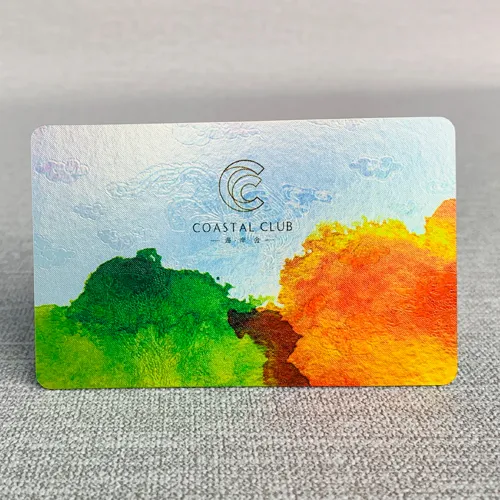 Custom Holographic Medical Laser Rainbow Colorful PVC Plastic RFID Visiting Card - Image 6