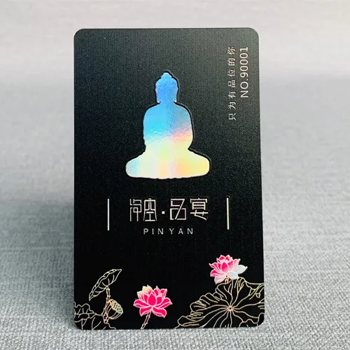 Custom Holographic Medical Laser Rainbow Colorful PVC Plastic RFID Visiting Card - Image 4
