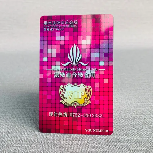 Custom Holographic Medical Laser Rainbow Colorful PVC Plastic RFID Visiting Card - Image 5