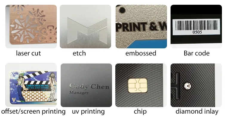 Custom Holographic Medical Laser Rainbow Colorful PVC Plastic RFID Visiting Card - Image 3