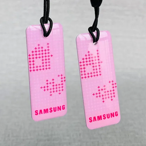 Custom logo Passive 13.56mhz RFID key tag epoxy smart crystal rfid card - Image 2