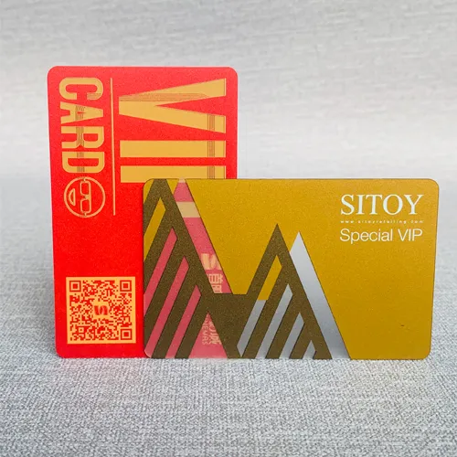 Glossy surface plastic Contact IC Smart Card Frosted RFID card - Image 4