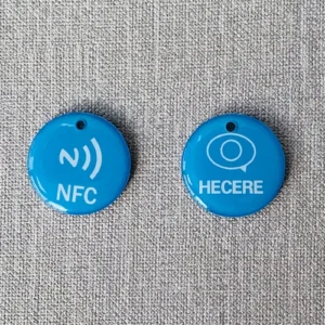 Logo Printed NFC Key 13.56MHz Ntag213 NFC Epoxy Tag